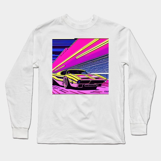 japan car Long Sleeve T-Shirt by artpisz